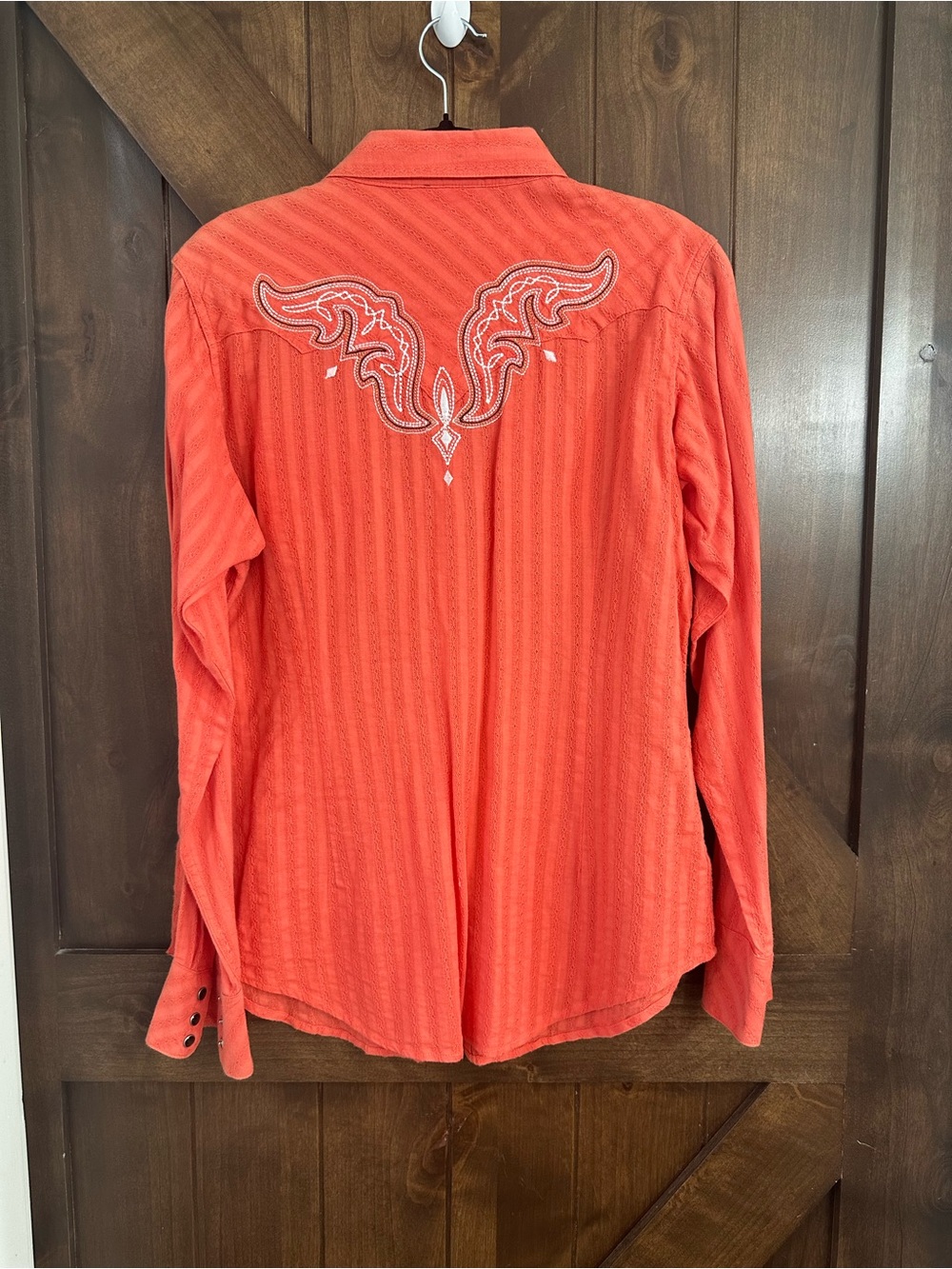 Ariat Coral Button-Down Shirt with Embroidered Back